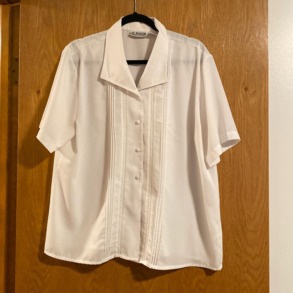 Vintage Button Down with Lace